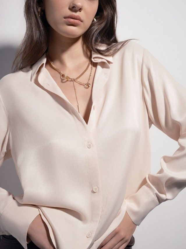 Women's shirt CONTE ELEGANT LBL 2824, s.170-84-90, milk - 4