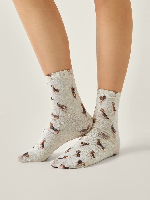 Women's socks CONTE ELEGANT FANTASY, s.23-25, 728 beige - 1