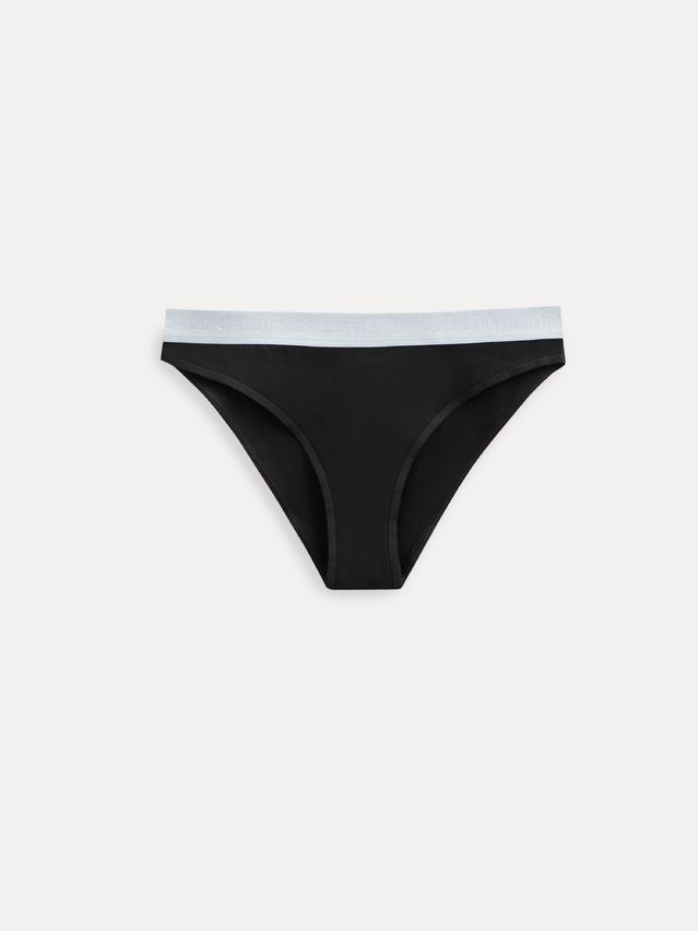 Women's panties CONTE ELEGANT PRINT DOTS LB 2545, s.90, black-grey - 3