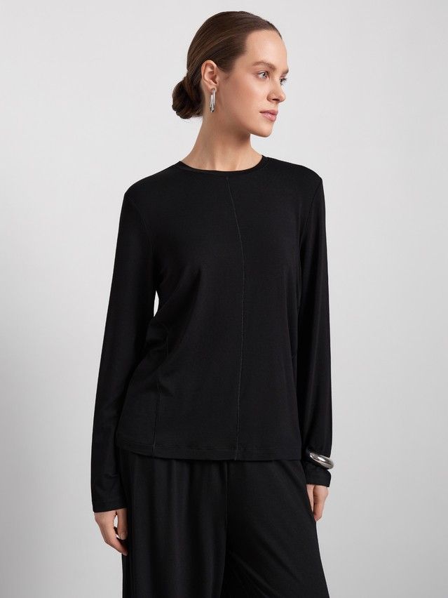 Women's polo neck shirt CONTE LD 3506, s.170-88, black - 3
