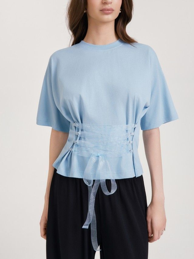 Women's polo neck shirt CONTE LD 3445, s.170-84, blue - 4