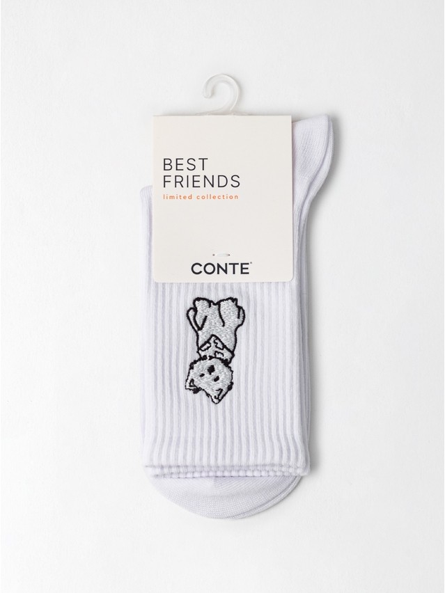 Women's socks CONTE FANTASY, s.23-25, 1119 white - 2