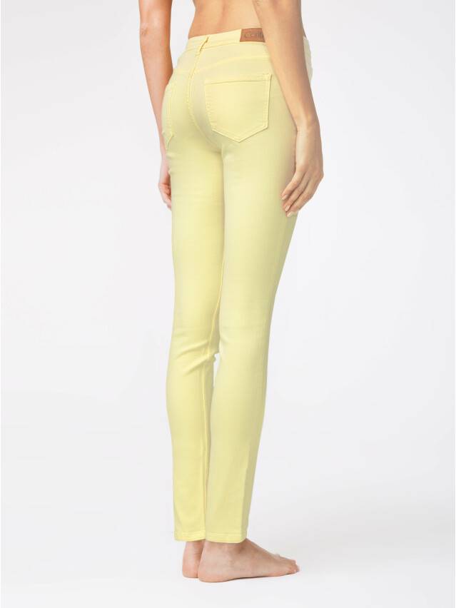 Denim trousers CONTE ELEGANT CON-38Y, s.170-102, pastel yellow - 3