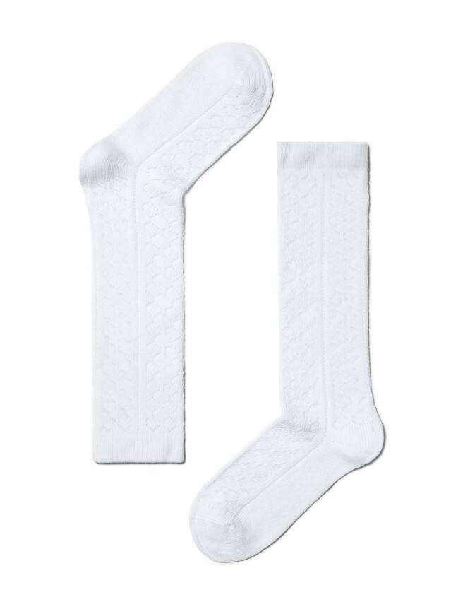 Children's knee high socks CONTE-KIDS MISS, s.20, 028 white - 1