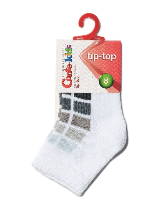 Children's socks CONTE-KIDS TIP-TOP, s.15-17, 217 white-grey - 2