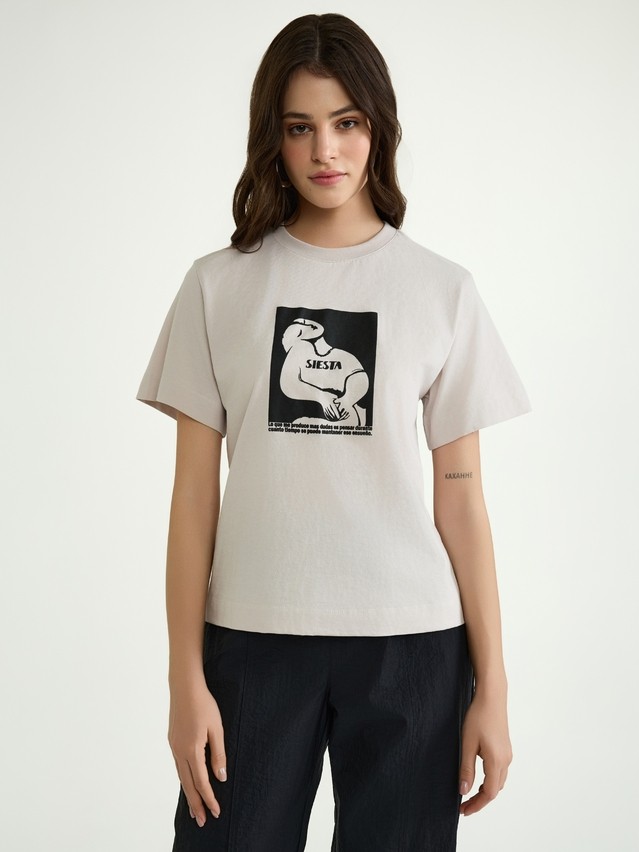 Women's polo neck shirt CONTE ELEGANT LD 3029, s.170-92, beige-siesta - 2