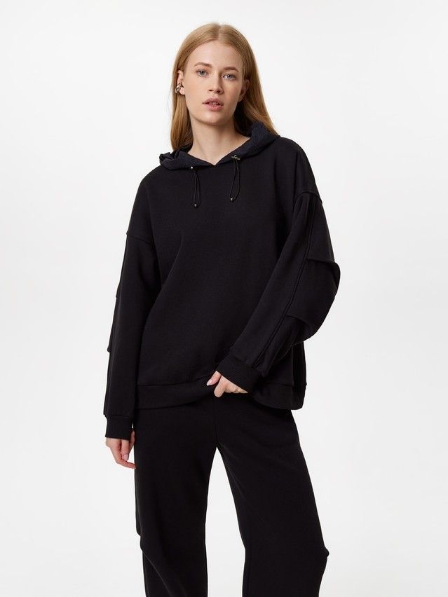 Women's polo neck shirt CONTE LD 3226, s.170-84, black - 1
