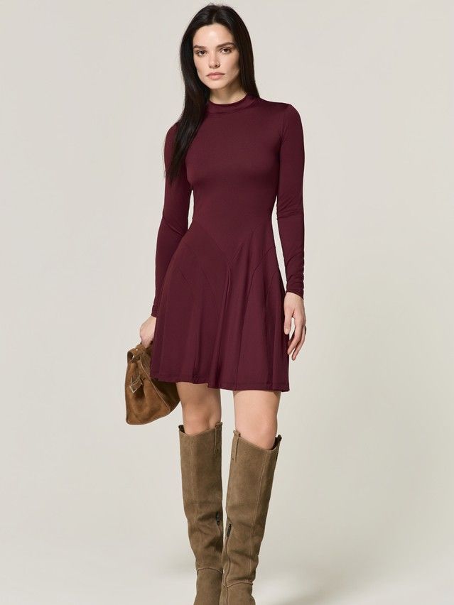 Women's gown CONTE LPL 3494, s.170-84-90, burgundy - 4