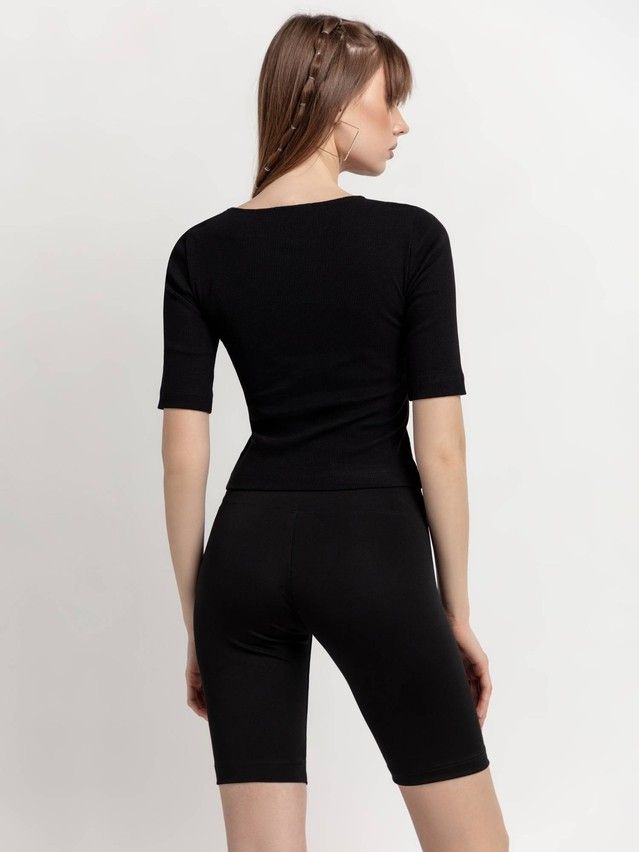 Women's polo neck shirt CONTE ELEGANT LD 1974, s.170-92, black - 3