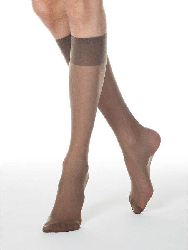Women's knee high socks CONTE ELEGANT TENSION SOFT 20 (1 pair),s.23-25, shade - 2