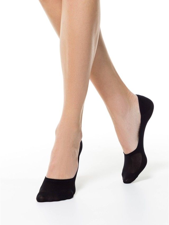 Women's footlets CONTE ELEGANT FANTASY 20C-176CP, s.23-25, 255 nero - 1