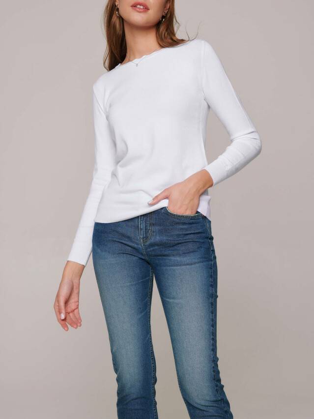 Women's pullover CONTE ELEGANT LDK104, s.170-84, optical white - 1