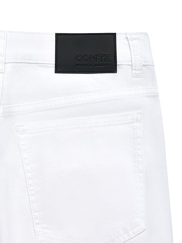 Denim trousers CONTE ELEGANT CON-723, s.170-102, white - 10