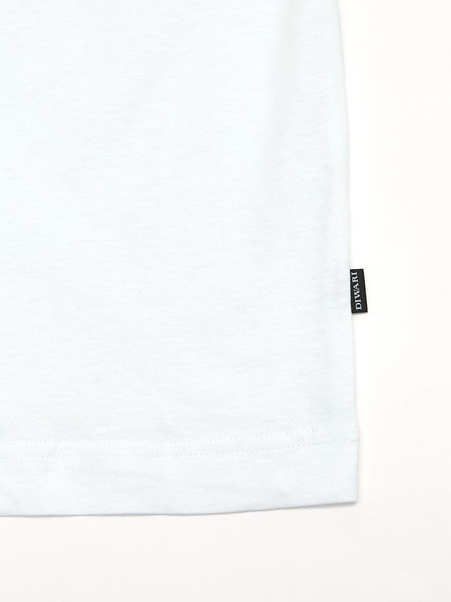 Men's polo neck shirt DIWARI BASIC MEN MD 4028, s.176,182-92, white - 4