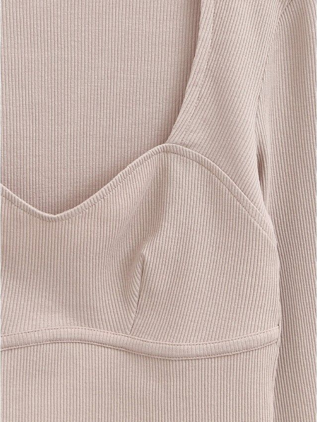Women's polo neck shirt CONTE ELEGANT LD 1613, s.170-92, cappuccino - 7