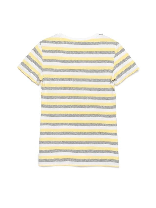 Women's polo neck shirt CONTE ELEGANT LD 633, s.158,164-100, grey-yellow - 2