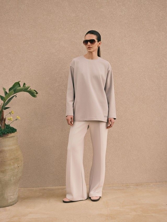 Women's trousers CONTE ELEGANT LBK 3141, s.170-102, grey sand - 5