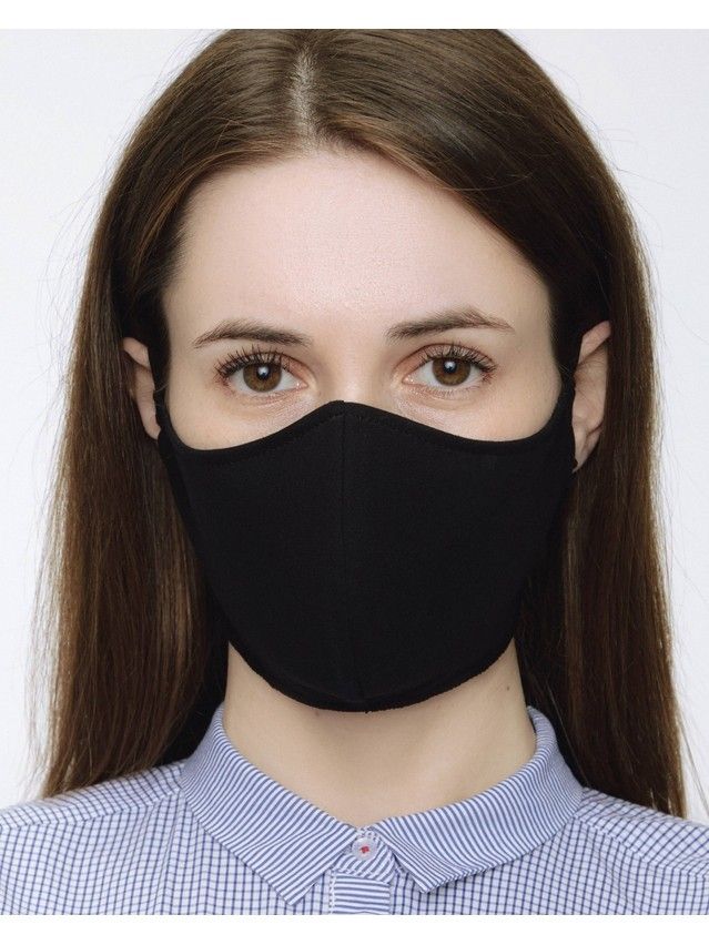 Bandage on the face F 03, size 15 x 23, black - 1