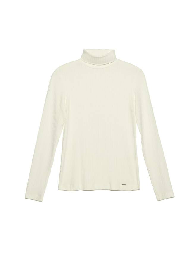 Women's polo neck shirt CONTE ELEGANT LD 1028, s.170-100, off-white - 2