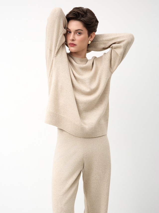 Women's pullover CONTE ELEGANT LDK24130, s.170-84, beige - 1