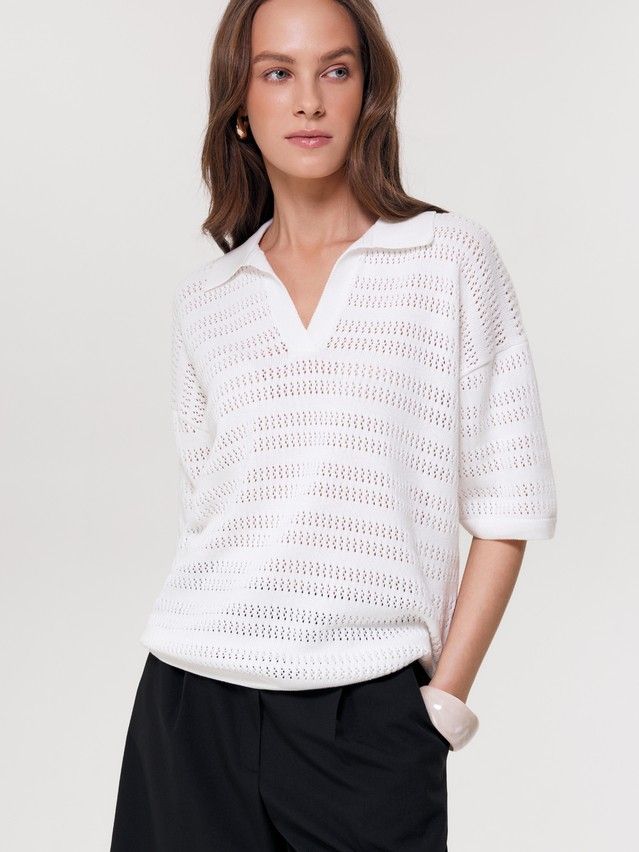 Women's pullover CONTE ELEGANT LDK2555, s.170-84, ecru - 1