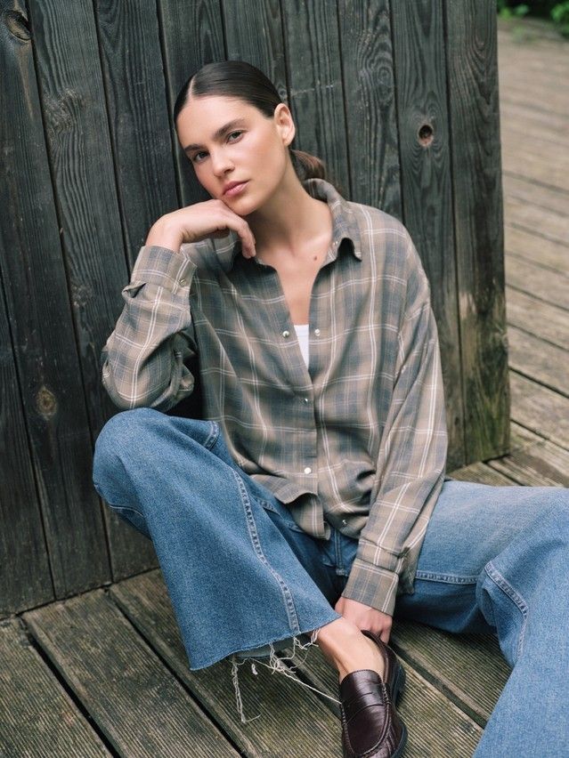 Women's shirt CONTE LRU 3315, s.170-84-90, khaki - 1