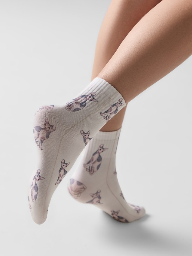 Women's socks CONTE ELEGANT CLASSIC, s.23-25, 1167 beige - 3