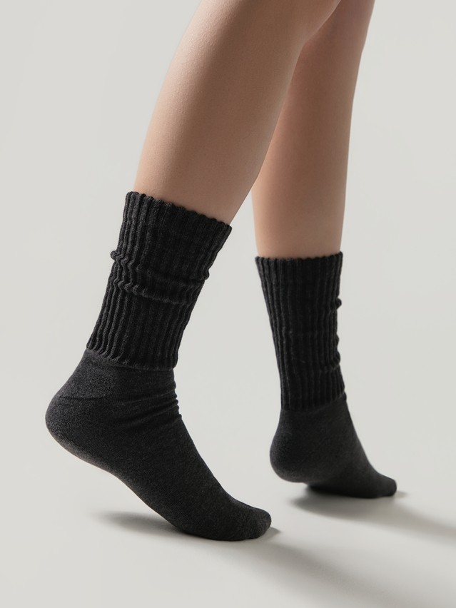 Women's socks CONTE ELEGANT COMFORT, s.23-25, 750 dark grey - 2