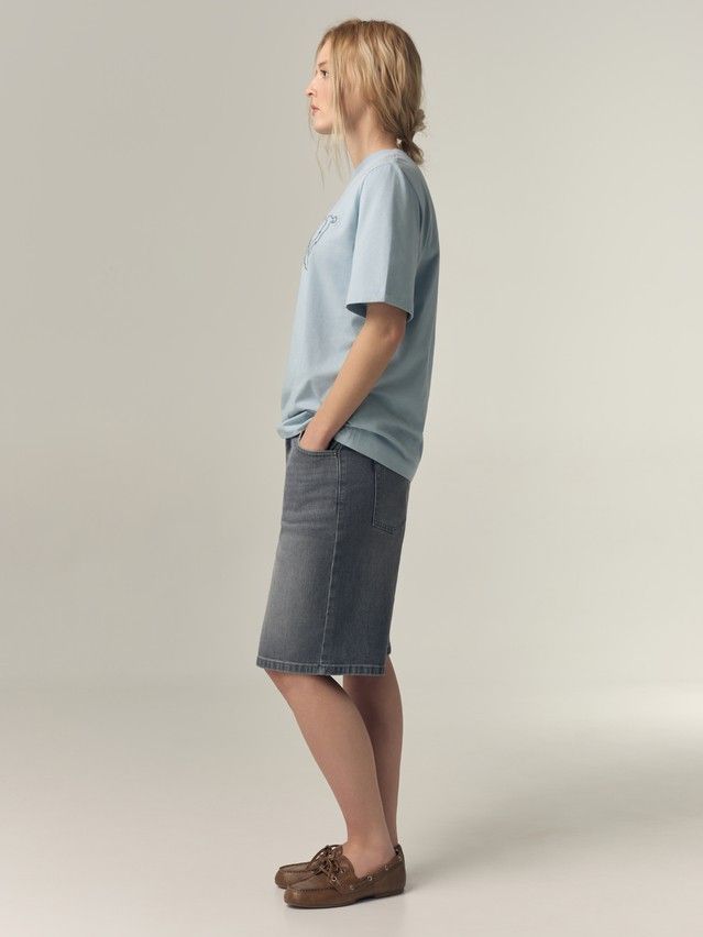 Women's polo neck shirt CONTE LD 3452, s.170-88, blue-fav - 4