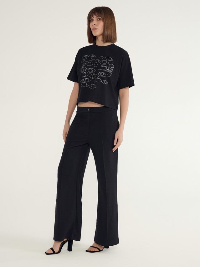 Women's polo neck shirt CONTE ELEGANT LD 3032, s.170-92, black-eyes - 7