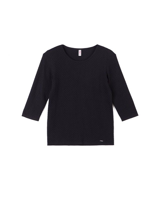 Women's polo neck shirt CONTE ELEGANT LDK006, s.158,164-84, black - 4
