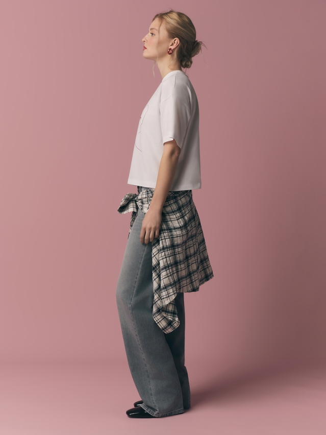 Women's polo neck shirt CONTE ELEGANT LD 3032, s.170-92, white-love - 3