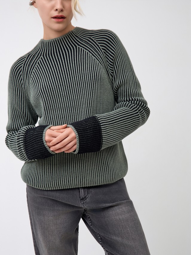 Women's pullover CONTE ELEGANT LDK24121, s.170-84, khaki-black - 6