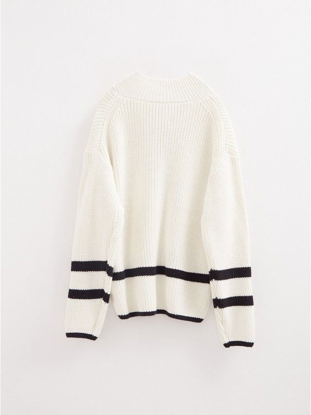 Women's pullover CONTE ELEGANT LDK2398, s.170-84, ecru-black - 7