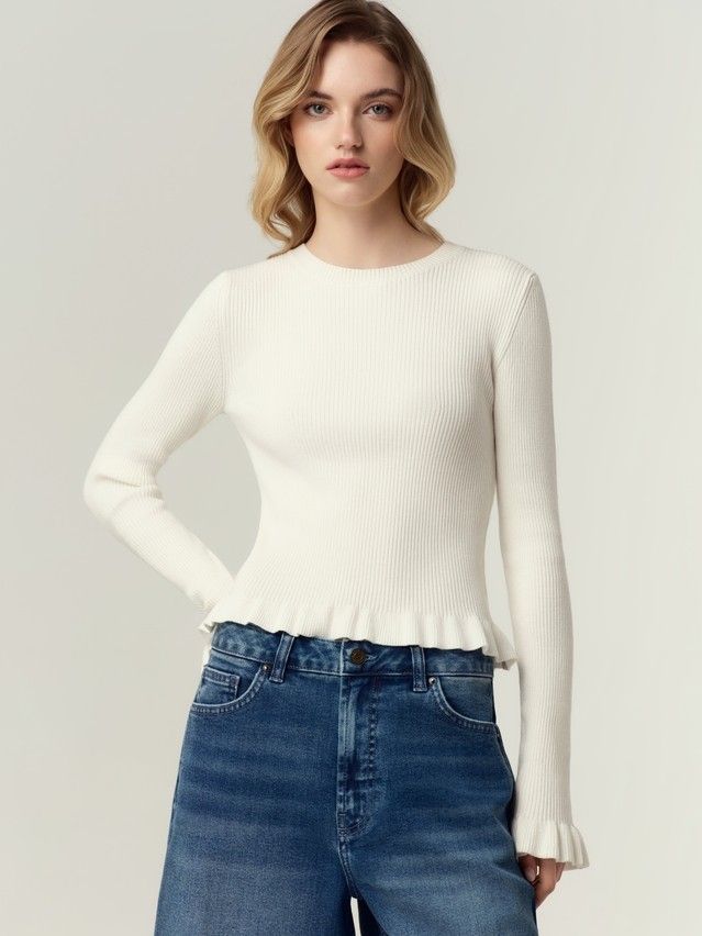 Women's pullover CONTE ELEGANT LDK2573, s.170-84, ecru - 3