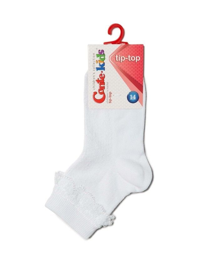 Children's socks CONTE-KIDS TIP-TOP, s.21-23, 081 white - 2