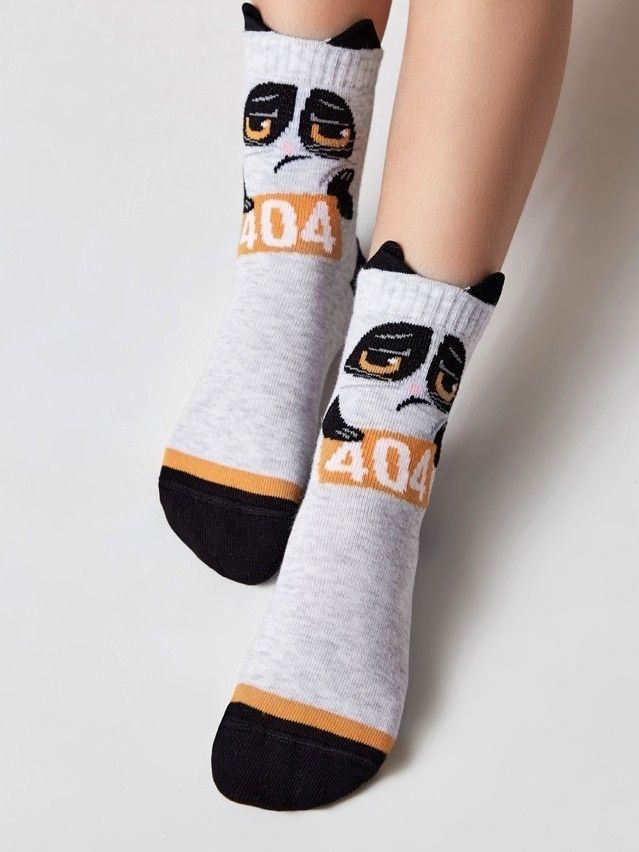 Children's socks CONTE-KIDS TIP-TOP, s.18-20, 553 light grey - 1
