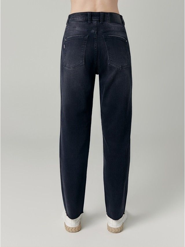Denim trousers CONTE ELEGANT CON-661, s.170-102, black - 8