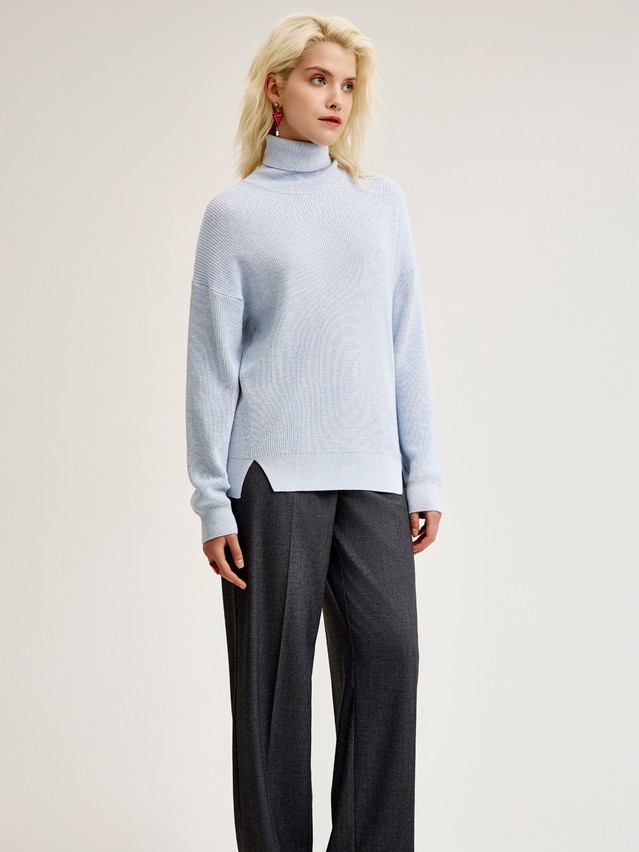 Women's pullover CONTE ELEGANT LDK24108, s.170-84, blue melange - 4