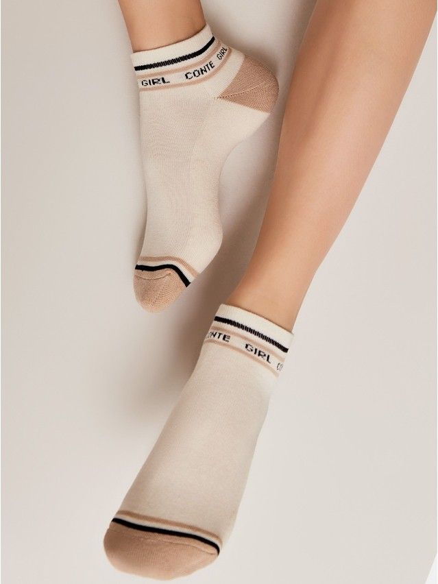 Women's socks CONTE ELEGANT ACTIVE, s.23-25, 572 cappuccino - 2