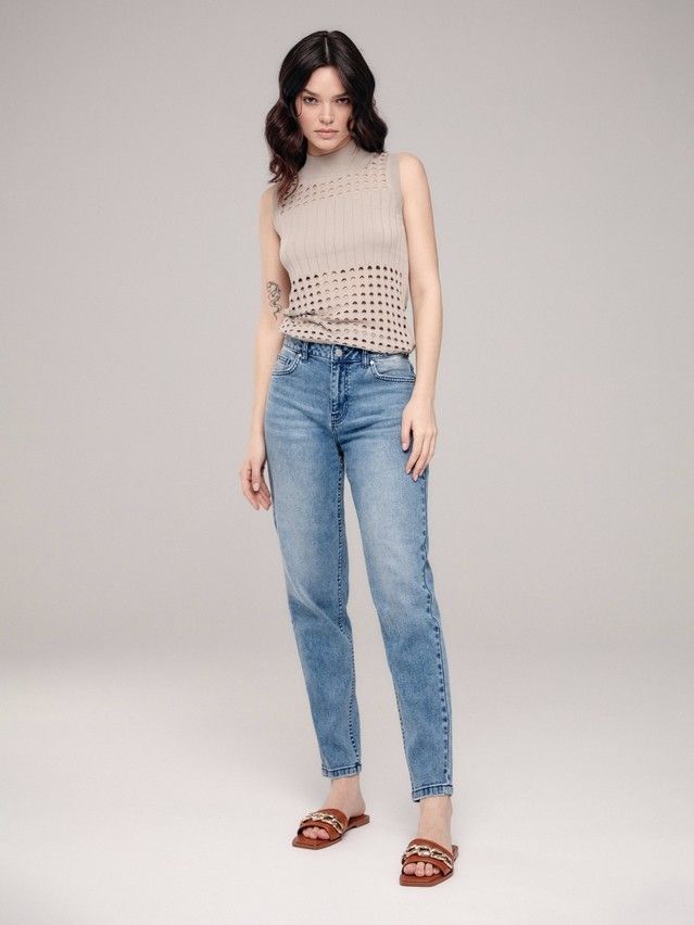 Denim trousers CONTE ELEGANT CON-410, s.170-102, washed blue - 3