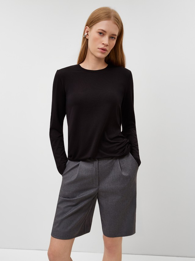 Women's polo neck shirt CONTE LD 3296, s.170-84, black - 3