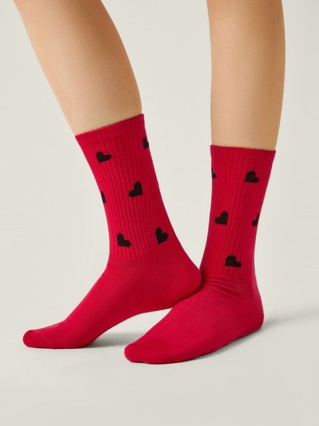 Women's socks CONTE ELEGANT ACTIVE, s.23-25, 708 red - 2