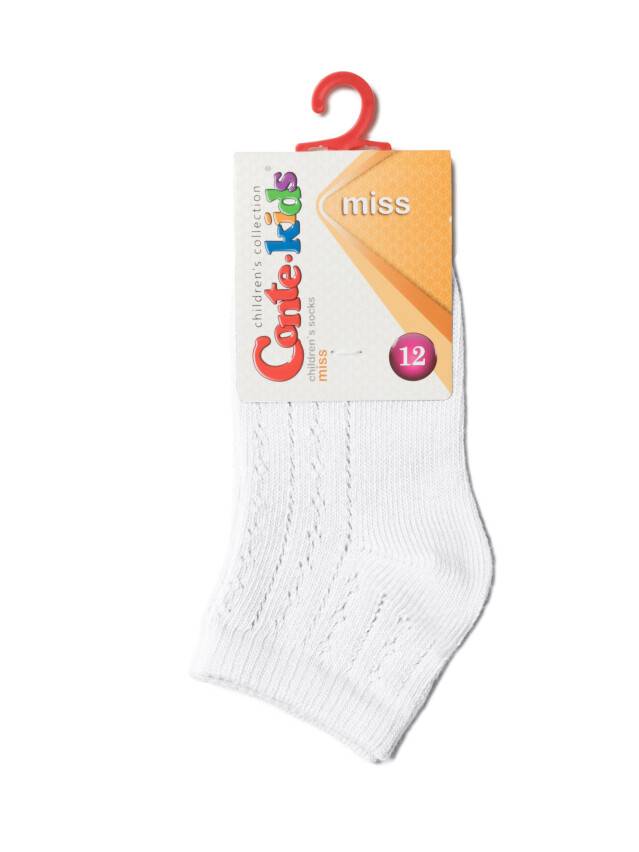 Children's socks CONTE-KIDS MISS, s.18-20, 112 white - 2