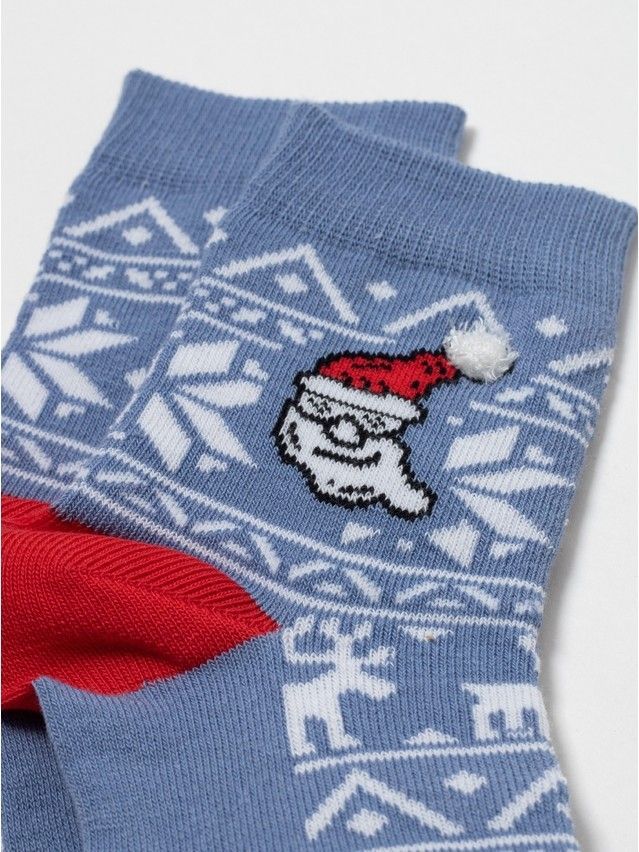 Children's socks CONTE-KIDS NEW YEAR, s.24-29, 948 light denim - 2