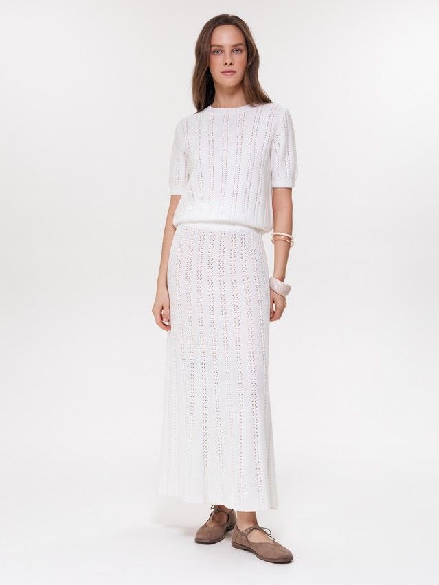 Women's skirt CONTE ELEGANT LDK2562, s.170-90, ecru - 1