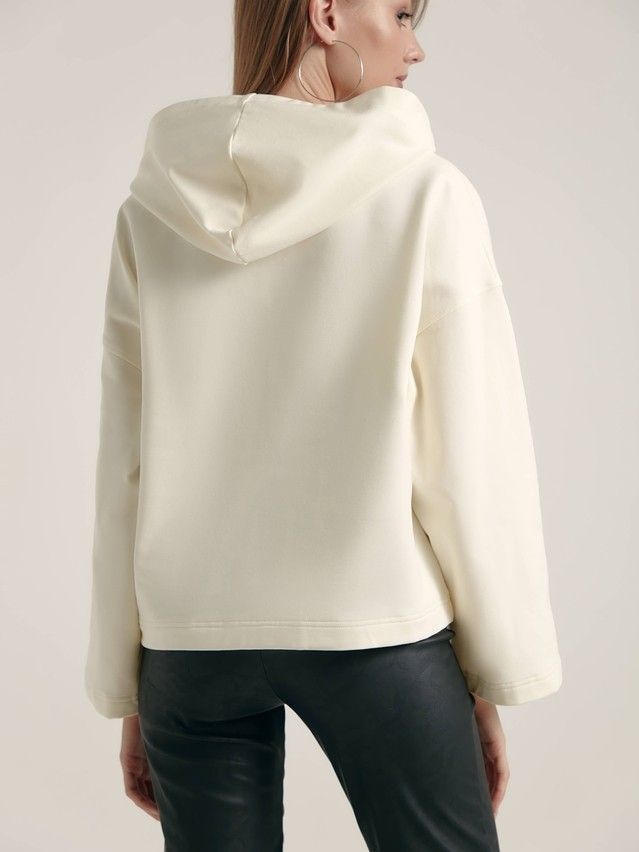 Women's polo neck shirt CONTE ELEGANT LD 1364, s.170-88, off-white - 3