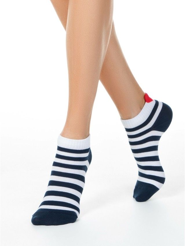 Women's socks CONTE ELEGANT ACTIVE, s.23, 223 white-navy - 5
