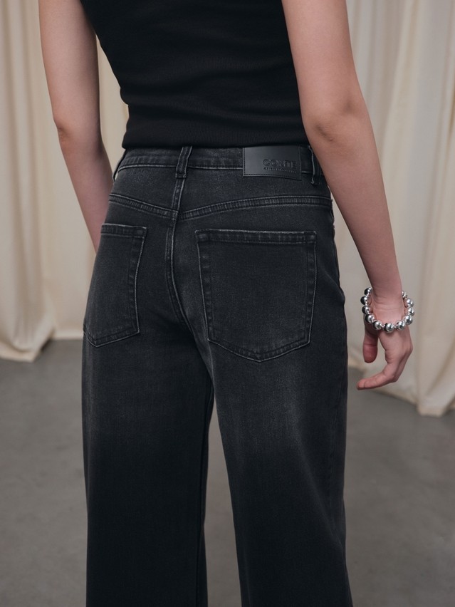 Women's jeans CONTE CON-801, s.164-90, washed black - 5