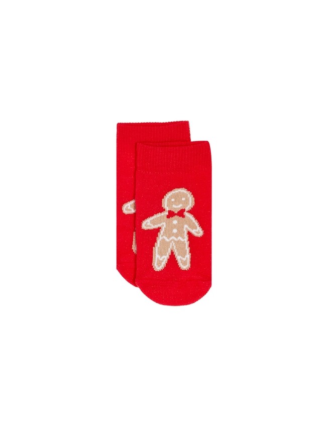 Children's socks CONTE-KIDS NEW YEAR, s.9-10, 1023 red - 1